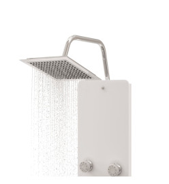 Panneau de douche Verre 25x47,5x130 cm Blanc