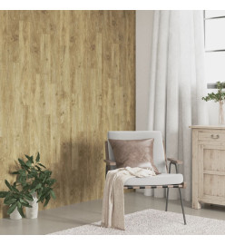Panneaux muraux Aspect bois Marron PVC 4,12 m²