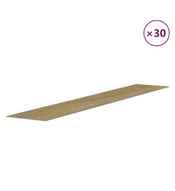 Panneaux muraux Aspect bois Marron PVC 4,12 m²