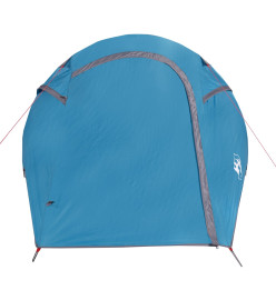 Tente de camping tunnel 3 personnes bleu imperméable