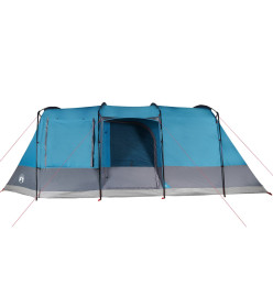 Tente de camping tunnel 4 personnes bleu imperméable