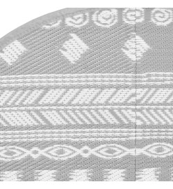 Tapis d'extérieur gris Ø200 cm PP