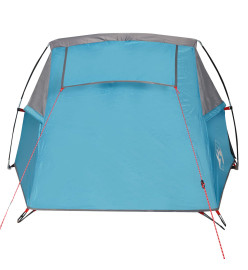 Tente de camping tunnel 2 personnes bleu imperméable