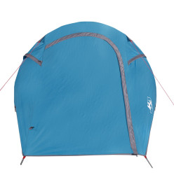 Tente de camping tunnel 2 personnes bleu imperméable