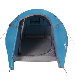 Tente de camping tunnel 2 personnes bleu imperméable