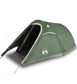 Tente de camping tunnel 2 personnes vert imperméable