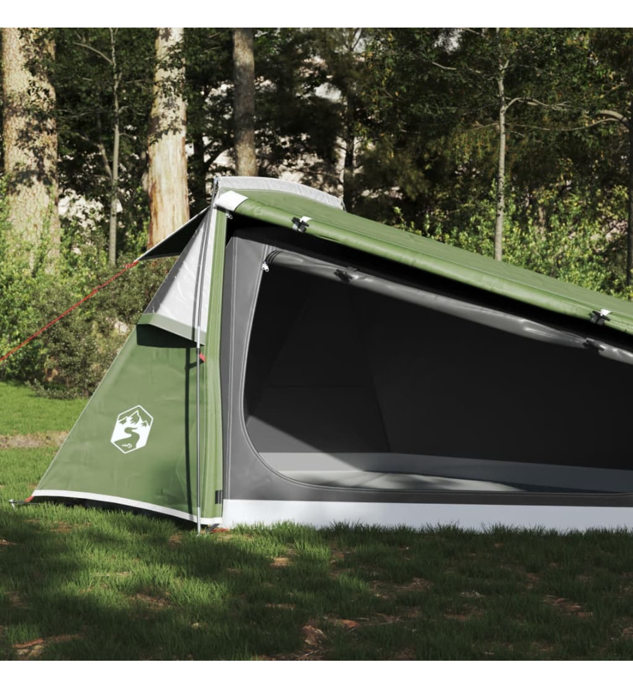 Tente de camping tunnel 2 personnes vert imperméable