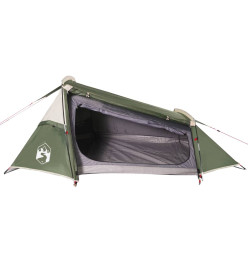 Tente de camping tunnel 2 personnes vert imperméable