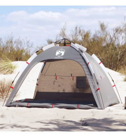 Tente de plage 2 personnes gris libération rapide imperméable