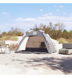 Tente de plage 2 personnes gris libération rapide imperméable