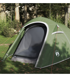 Tente de camping tunnel 3 personnes vert imperméable