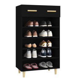 Armoire à chaussures Noir 60x35x105 cm Bois d'ingénierie