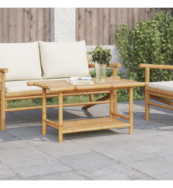 Table basse 90x50x45 cm bambou