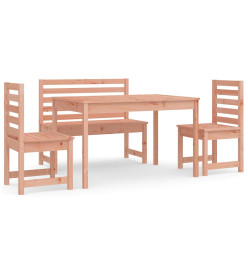 Ensemble à dîner de jardin 4 pcs bois massif Douglas