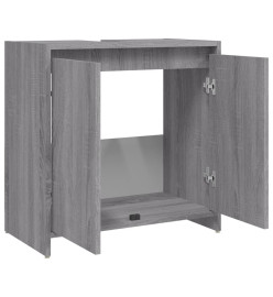 Armoire de bain Sonoma gris 60x33x61 cm Bois d'ingénierie