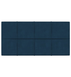 Panneaux muraux 12 pcs Bleu 60x30 cm Velours 2,16 m²