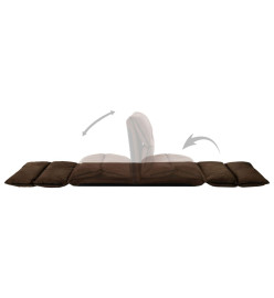 Chaise pliable de sol Marron Microfibre