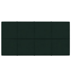 Panneaux muraux 12 pcs Vert foncé 60x30 cm Velours 2,16 m²