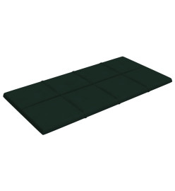 Panneaux muraux 12 pcs Vert foncé 60x30 cm Velours 2,16 m²