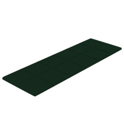 Panneaux muraux 12 pcs Vert foncé 90x30 cm Velours 3,24 m²