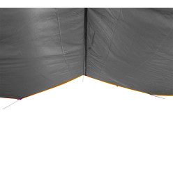 Bâche de camping gris et orange 300x294 cm imperméable