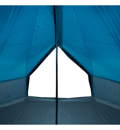 Tente familiale tipi 10 personnes bleu imperméable