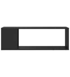 Meuble TV Noir 100x24x32 cm Aggloméré
