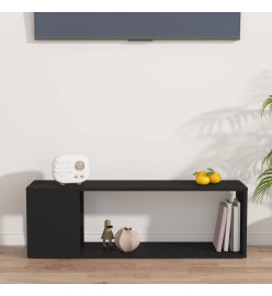 Meuble TV Noir 100x24x32 cm Aggloméré
