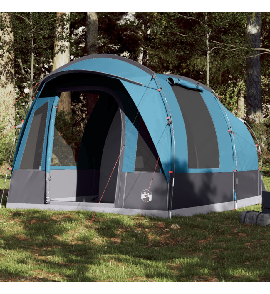 Tente de camping tunnel 3 personnes bleu imperméable