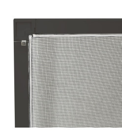 Moustiquaire pour fenêtres Anthracite 90x120 cm