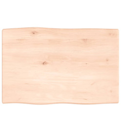 Dessus de table bois chêne massif non traité bordure assortie