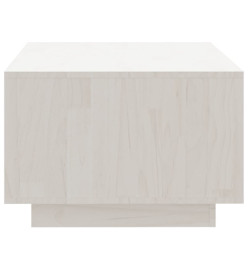 Table basse Blanc 110x50x33,5 cm Bois de pin massif