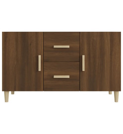 Buffet chêne marron 100x36x60 cm bois d'ingénierie