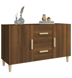 Buffet chêne marron 100x36x60 cm bois d'ingénierie