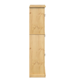 Armoire à chaussures Corona 99x32x138 cm bois de pin massif