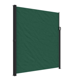 Auvent latéral rétractable vert foncé 220x500 cm