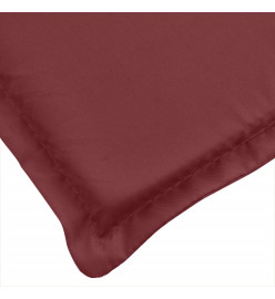 Coussins de chaise dossier haut lot de 2 rouge bordeaux mélangé