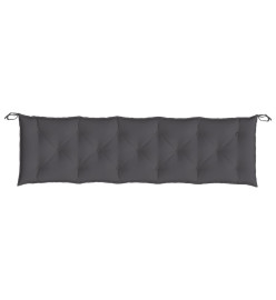 Coussin de banc de jardin anthracite 180x50x7 cm tissu oxford