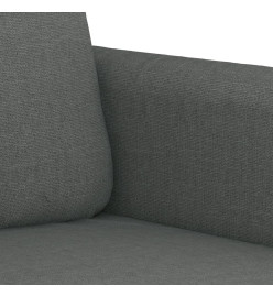 Ensemble de canapés 4 pcs coussins gris foncé tissu