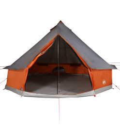 Tente familiale tipi 6 personnes gris et orange imperméable