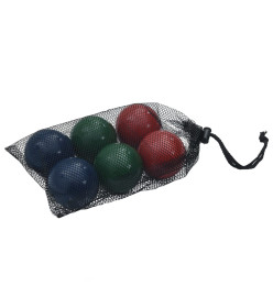 Ensemble de boules Bocce 8 pcs sac de transport bois pin massif