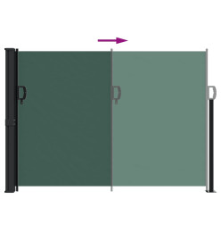Auvent latéral rétractable vert foncé 140x300 cm