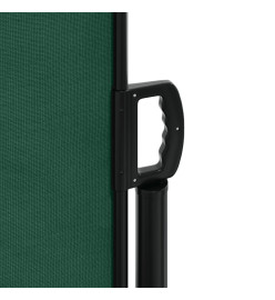 Auvent latéral rétractable vert foncé 140x300 cm