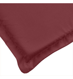 Coussins de chaise dossier haut lot de 6 rouge bordeaux mélangé