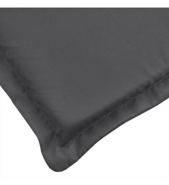 Coussins de chaise à dossier bas lot de 4 anthracite mélangé