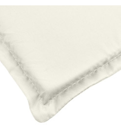 Coussins de chaise à dossier haut lot de 6 crème mélangé tissu