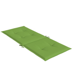 Coussins de chaise à dossier haut lot de 6 vert mélangé tissu