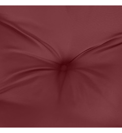 Coussins de chaise dossier bas lot de 6 rouge bordeaux mélangé