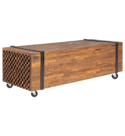 Table basse 110x45x38 cm bois de teck solide