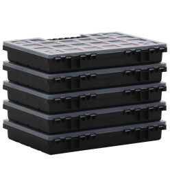 Boîtes d'assortiment 5 pcs 34,5x25x5 cm Polypropylène